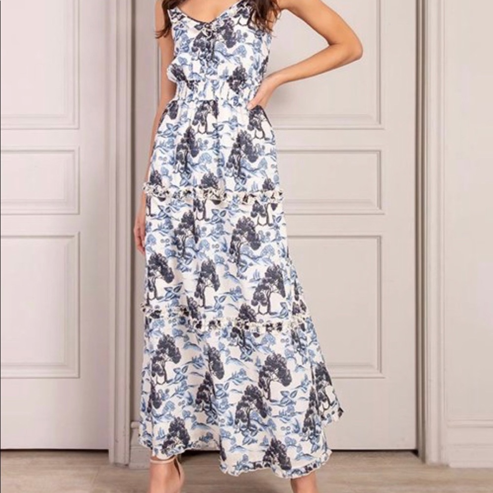 HALETTE Sleeveless Maxi Dress